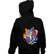 Load image into Gallery viewer, Secret_Shirts Zippered Hoodies, Unisex / Small / Black Dino Planet