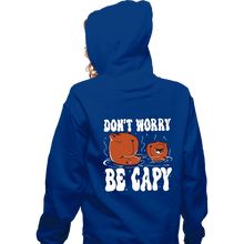 Load image into Gallery viewer, Shirts Zippered Hoodies, Unisex / Small / Royal Blue Be Capy