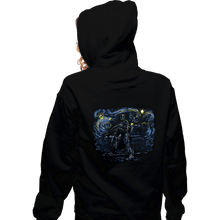 Load image into Gallery viewer, Secret_Shirts Zippered Hoodies, Unisex / Small / Black Starry Cop