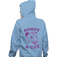 Load image into Gallery viewer, Shirts Zippered Hoodies, Unisex / Small / Royal Blue Adopt A Cat