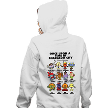 Load image into Gallery viewer, Daily_Deal_Shirts Zippered Hoodies, Unisex / Small / White Once Upon A Time In Shadaloo