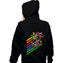 Load image into Gallery viewer, Daily_Deal_Shirts Zippered Hoodies, Unisex / Small / Black Karting Chaos