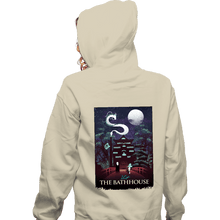 Load image into Gallery viewer, Daily_Deal_Shirts Zippered Hoodies, Unisex / Small / White Visit The Bathhouse