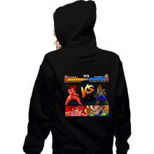 Load image into Gallery viewer, Shirts Zippered Hoodies, Unisex / Small / Black Goku VS Vegeta Alternate Version