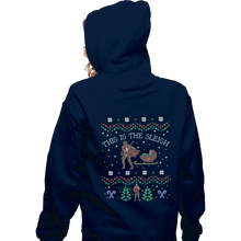 Load image into Gallery viewer, Shirts Zippered Hoodies, Unisex / Small / Navy This Is The Sleigh