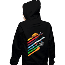 Load image into Gallery viewer, Shirts Zippered Hoodies, Unisex / Small / Black Spirited Streaks