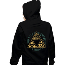 Load image into Gallery viewer, Secret_Shirts Zippered Hoodies, Unisex / Small / Black The Golden Power