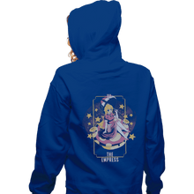 Load image into Gallery viewer, Shirts Zippered Hoodies, Unisex / Small / Royal Blue The Empress Peach