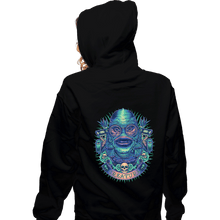 Load image into Gallery viewer, Shirts Zippered Hoodies, Unisex / Small / Black Neon Creature