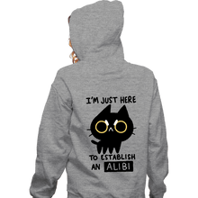 Load image into Gallery viewer, Daily_Deal_Shirts Zippered Hoodies, Unisex / Small / Sports Grey My Alibi
