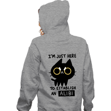 Load image into Gallery viewer, Daily_Deal_Shirts Zippered Hoodies, Unisex / Small / Sports Grey My Alibi
