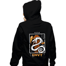 Load image into Gallery viewer, Shirts Zippered Hoodies, Unisex / Small / Black Sin of Envy Serpent