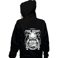 Load image into Gallery viewer, Shirts Zippered Hoodies, Unisex / Small / Black Frog