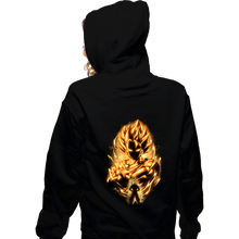 Load image into Gallery viewer, Shirts Zippered Hoodies, Unisex / Small / Black Golden Saiyan Vegito