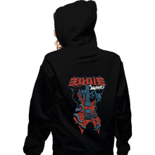Load image into Gallery viewer, Daily_Deal_Shirts Zippered Hoodies, Unisex / Small / Black Eddie The Banished