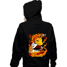 Load image into Gallery viewer, Daily_Deal_Shirts Zippered Hoodies, Unisex / Small / Black Hashira Fire