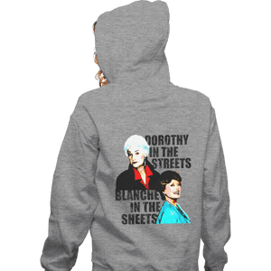 Shirts Zippered Hoodies, Unisex / Small / Sports Grey Dorothy And Blanche