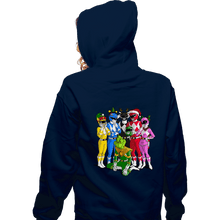 Load image into Gallery viewer, Daily_Deal_Shirts Zippered Hoodies, Unisex / Small / Navy Grinch Rangers
