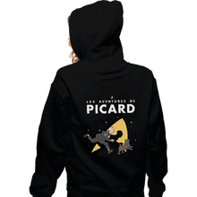 Load image into Gallery viewer, Shirts Pullover Hoodies, Unisex / Small / Black Les Aventures De Picard