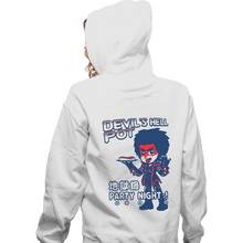Load image into Gallery viewer, Shirts Zippered Hoodies, Unisex / Small / White Devil Hell Pot