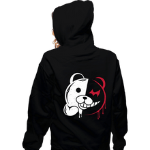 Load image into Gallery viewer, Shirts Zippered Hoodies, Unisex / Small / Black Kuma Despair