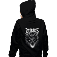 Load image into Gallery viewer, Shirts Zippered Hoodies, Unisex / Small / Black Dracarys Metal