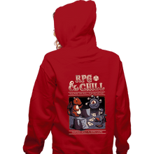 Load image into Gallery viewer, Daily_Deal_Shirts Zippered Hoodies, Unisex / Small / Red RPG & Chill