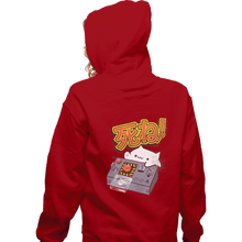 Load image into Gallery viewer, Shirts Zippered Hoodies, Unisex / Small / Red Doomsday Cat