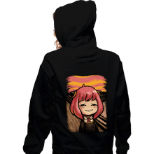 Load image into Gallery viewer, Secret_Shirts Zippered Hoodies, Unisex / Small / Black Anya Hehe