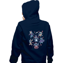 Load image into Gallery viewer, Shirts Zippered Hoodies, Unisex / Small / Navy Halloween Experiments