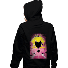 Load image into Gallery viewer, Shirts Zippered Hoodies, Unisex / Small / Black Peach Glitch
