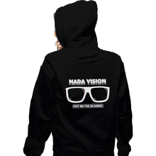 Load image into Gallery viewer, Shirts Pullover Hoodies, Unisex / Small / Black Nada Vision