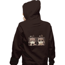 Load image into Gallery viewer, Shirts Pullover Hoodies, Unisex / Small / Dark Chocolate AM PM