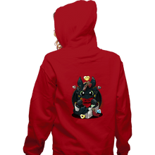 Load image into Gallery viewer, Daily_Deal_Shirts Zippered Hoodies, Unisex / Small / Red Be My Dragon