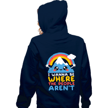 Load image into Gallery viewer, Daily_Deal_Shirts Zippered Hoodies, Unisex / Small / Navy Where The People Aren't