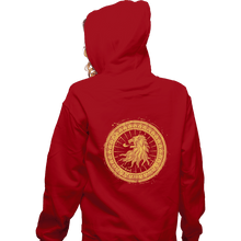 Load image into Gallery viewer, Shirts Zippered Hoodies, Unisex / Small / Red Seal Of Lions