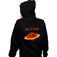 Load image into Gallery viewer, Daily_Deal_Shirts Zippered Hoodies, Unisex / Small / Black Sauturn