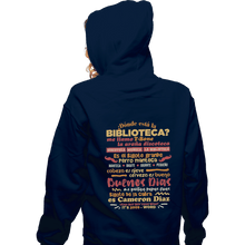 Load image into Gallery viewer, Shirts Pullover Hoodies, Unisex / Small / Navy The Bibliotecas Rap