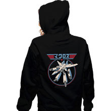 Load image into Gallery viewer, Daily_Deal_Shirts Zippered Hoodies, Unisex / Small / Black VF-1 Maverick