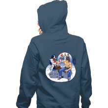 Load image into Gallery viewer, Shirts Zippered Hoodies, Unisex / Small / Indigo Blue School Brawl