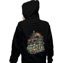 Load image into Gallery viewer, Shirts Zippered Hoodies, Unisex / Small / Black To The Forgotten World We Go