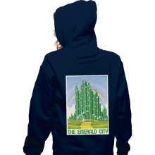Load image into Gallery viewer, Shirts Zippered Hoodies, Unisex / Small / Navy Visit The Emerald City