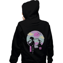 Load image into Gallery viewer, Shirts Zippered Hoodies, Unisex / Small / Black Samurai Chillhop