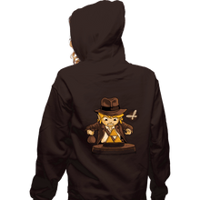 Load image into Gallery viewer, Shirts Zippered Hoodies, Unisex / Small / Dark Chocolate Indiana Link