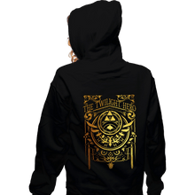 Load image into Gallery viewer, Daily_Deal_Shirts Zippered Hoodies, Unisex / Small / Black The Twilight Hero