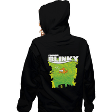 Load image into Gallery viewer, Shirts Zippered Hoodies, Unisex / Small / Black Finding Blinky