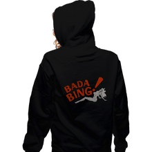 Load image into Gallery viewer, Shirts Zippered Hoodies, Unisex / Small / Black Bada Bing