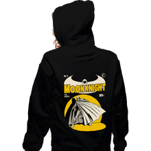 Load image into Gallery viewer, Daily_Deal_Shirts Zippered Hoodies, Unisex / Small / Black Moon Knight Comics