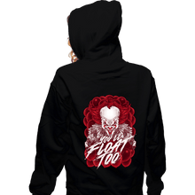 Load image into Gallery viewer, Secret_Shirts Zippered Hoodies, Unisex / Small / Black The Clown