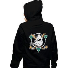 Load image into Gallery viewer, Secret_Shirts Zippered Hoodies, Unisex / Small / Black Ducks Fly Together